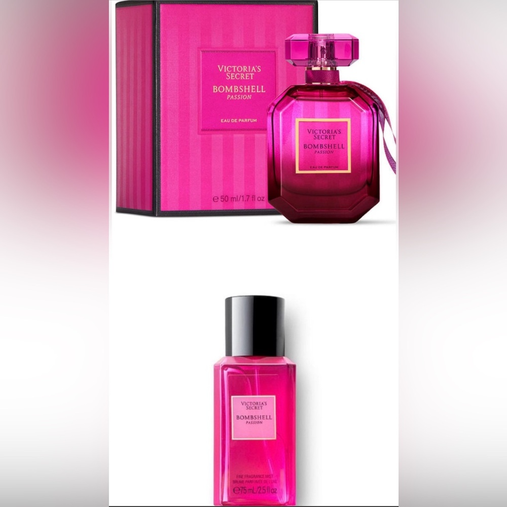 NEW VS Bombshell Passion Perfume 1.7oz & VS Bombshell Passion Mist 2.5oz BUNDLE